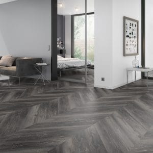 Vinil za lepljenje Smoked Pine Black - Chevron (glavni prostor)