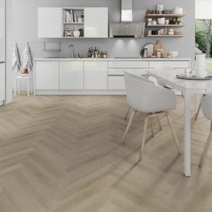 Vinil za lepljenje Raw Oak Light Natural - ribja kost (herringbone), kuhinja